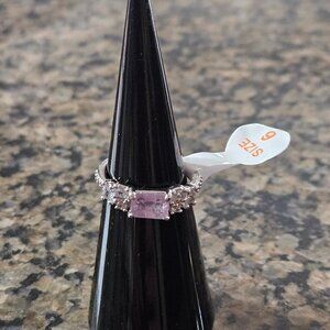 Bomb Party RBP5530 "Sparkling Occasion" Purple Kunzite with Genuine Quartz Sz 6